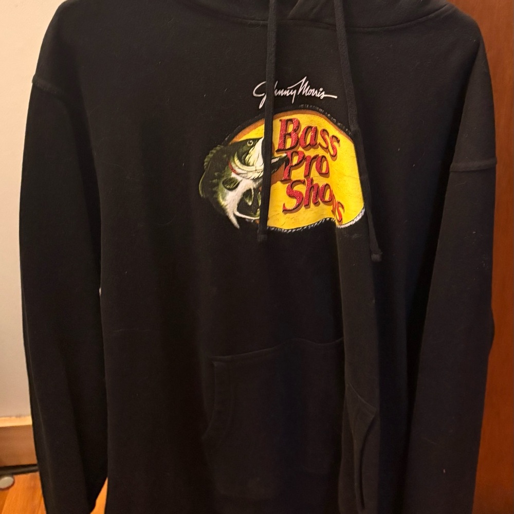 Bass Pro Shops Black Pullover Hoodie